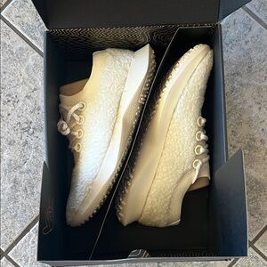 Cream wool blend allbirds sneakers